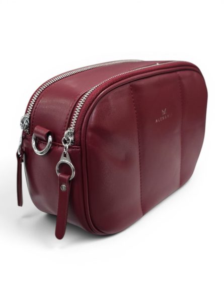 Чанта Crossbody Classic - бежов / бордо - Image 7