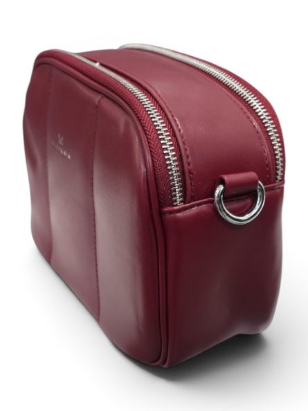 Чанта Crossbody Classic - бежов / бордо - Image 8